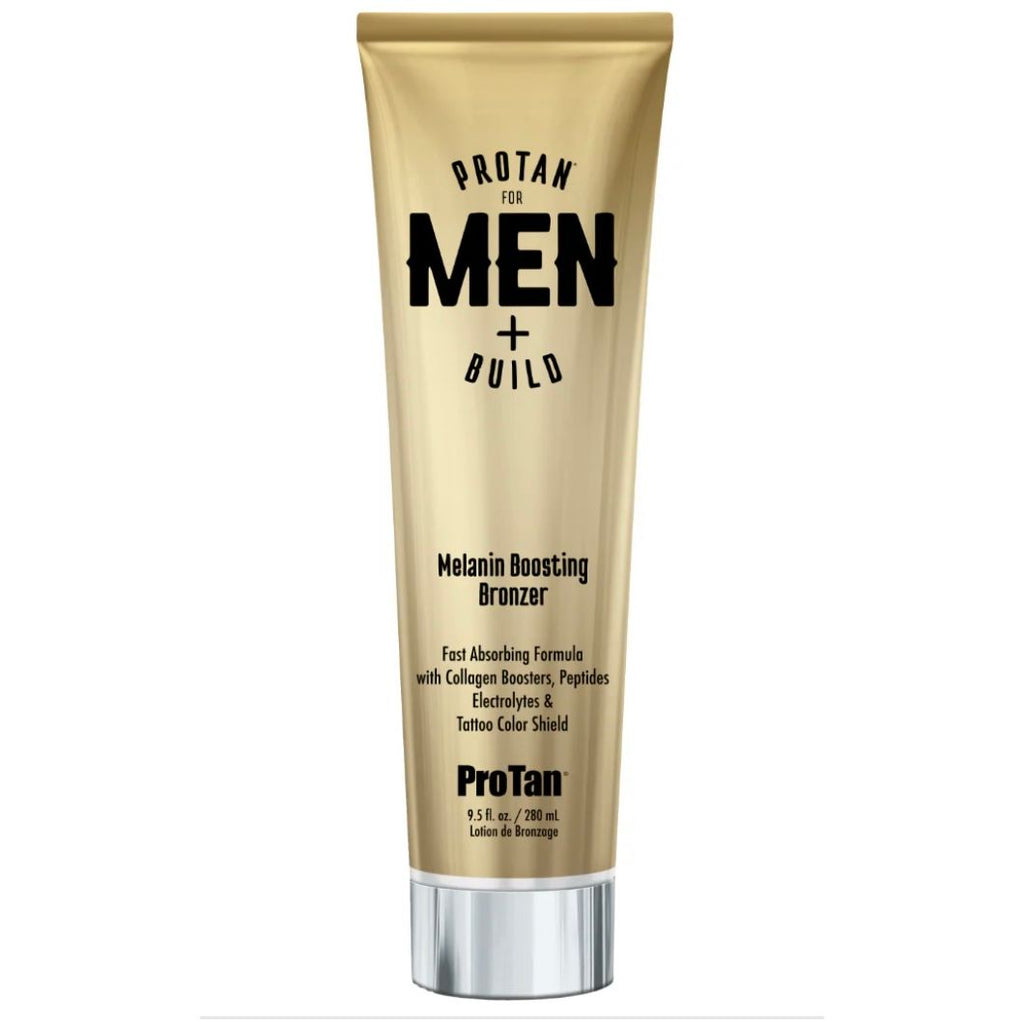 ProTan Men+Build Melanin Boosting Bronzing Tanning Accelerator Lotion 280ml